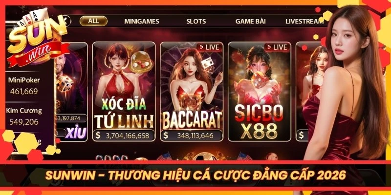 Sunwin - Thương hiệu cá cược đẳng cấp 2026