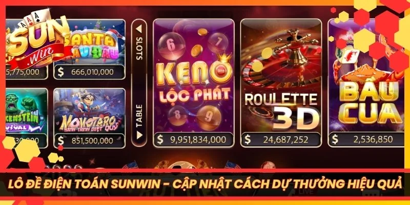 Lô Đề Điện Toán Sunwin - Cập Nhật Cách Dự Thưởng Hiệu Quả