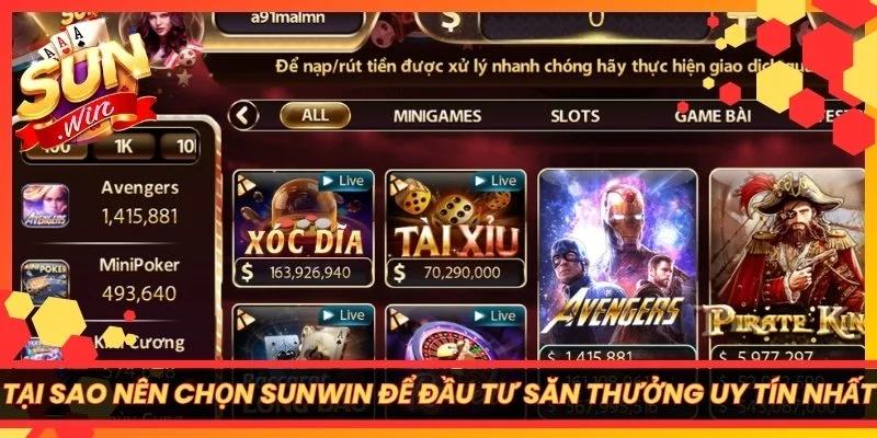 Tại Sao Nên Chọn Sunwin Để Đầu Tư Săn Thưởng Uy Tín Nhất