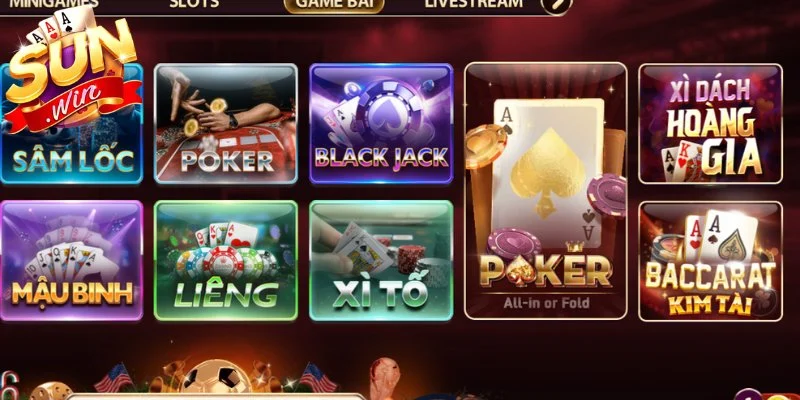 Trải nghiệm kho trò chơi xanh chín tại game bài